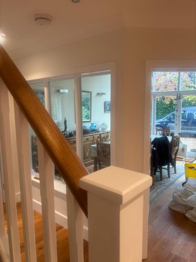 Freshly painted hallway by a female painter and decorator in Maidstone