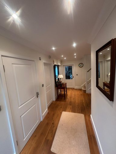 Freshly painted hallway by a female painter and decorator in Maidstone