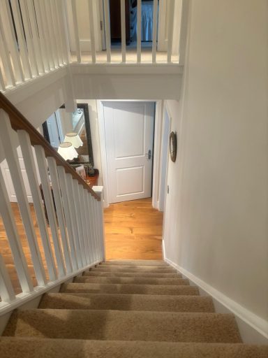 Freshly painted hallway by a female painter and decorator in Maidstone